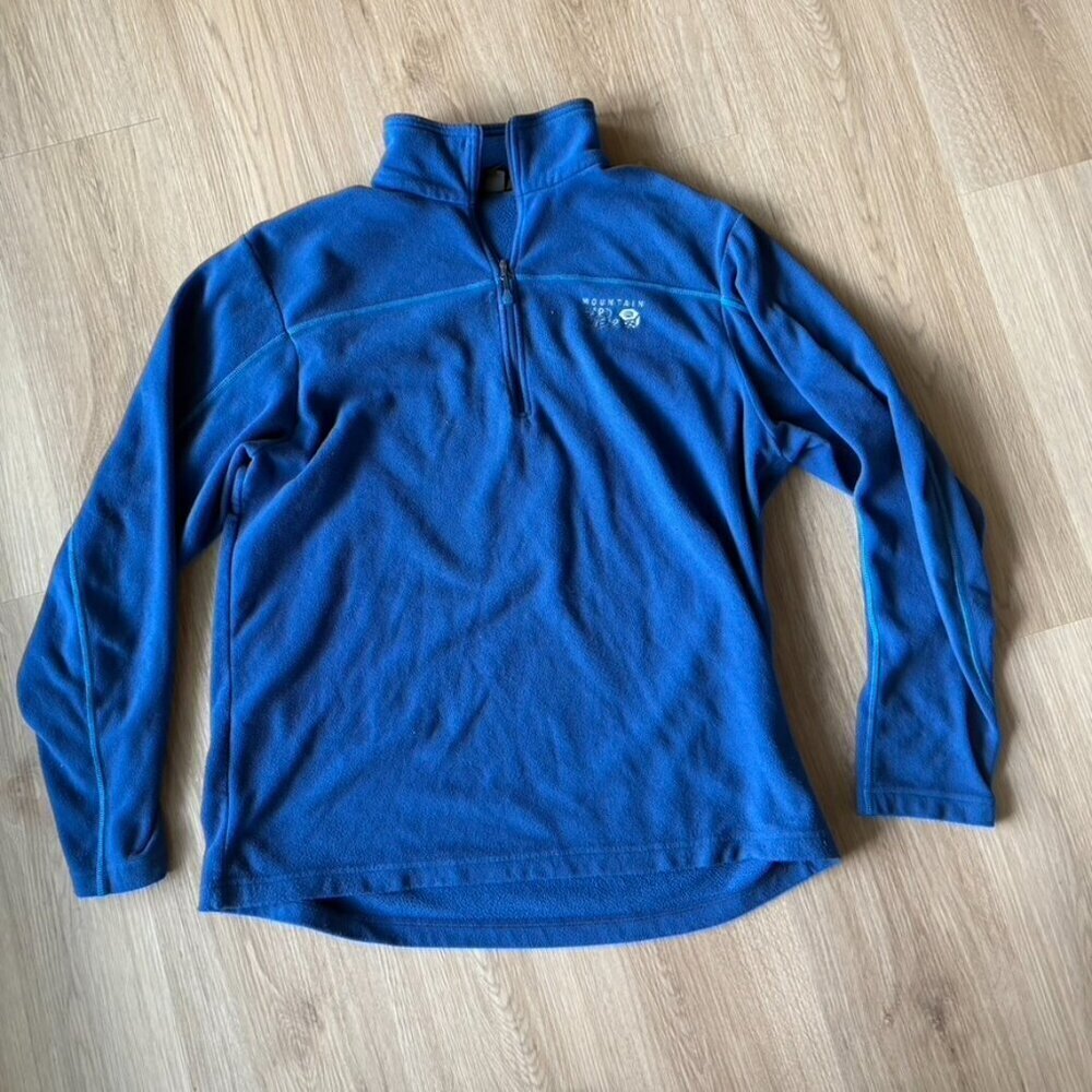 ** Mountain Hardwear quarter zip fleece pullover Blue Large